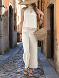 Halter Neck Cami and Pants Set.