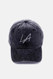 Zenana Washed Embroidered City Baseball Cap.