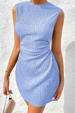 Sleeveless Ribbed Bodycon Dress.