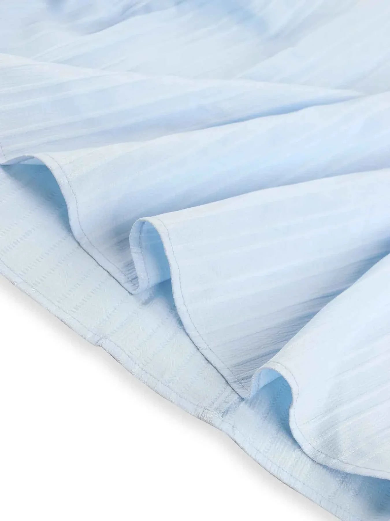 Ruffled Round Neck Flutter Sleeve Dress.