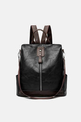 Large PU Leather Backpack Bag.