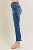 Judy Blue Plus Size High Waist Vintage Wash Kick Flare Jeans.