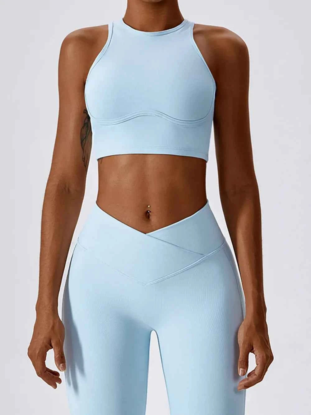 Basic Bae Cutout Racerback Active Tank.