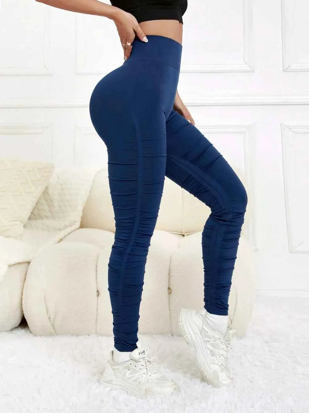 Ruched High Waist Active Leggings.
