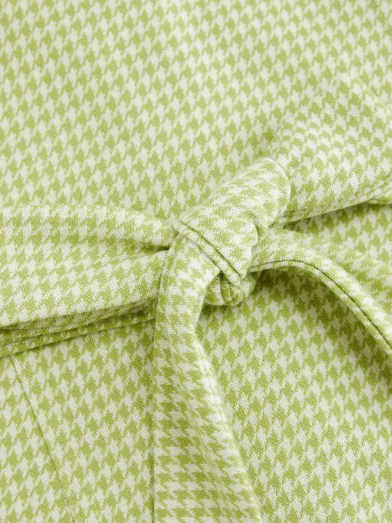 Gingham Button-Front A-Line Mini Dress.