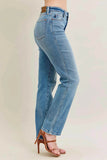 Judy Blue Plus Size High-Waist Vintage Straight Jeans.