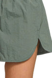 Zenana Smocked Waistband Windbreaker Running Shorts.