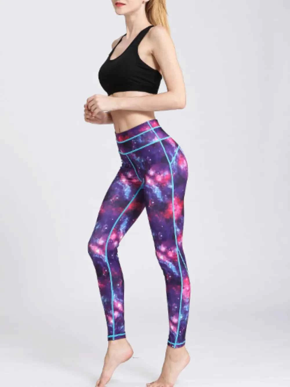 Printed High Waist Active Leggings.