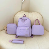 4-Piece Canvas Bag Set - Versatile & Stylish.