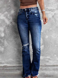 Distressed Flare Jeans for Women.