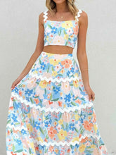Printed Cami and Maxi Skirt Set.