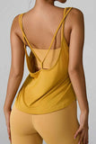 Crisscross Round Neck Active Tank Top.