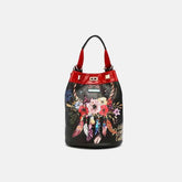 Nicole Lee USA Floral Adjustable Strap Backpack.
