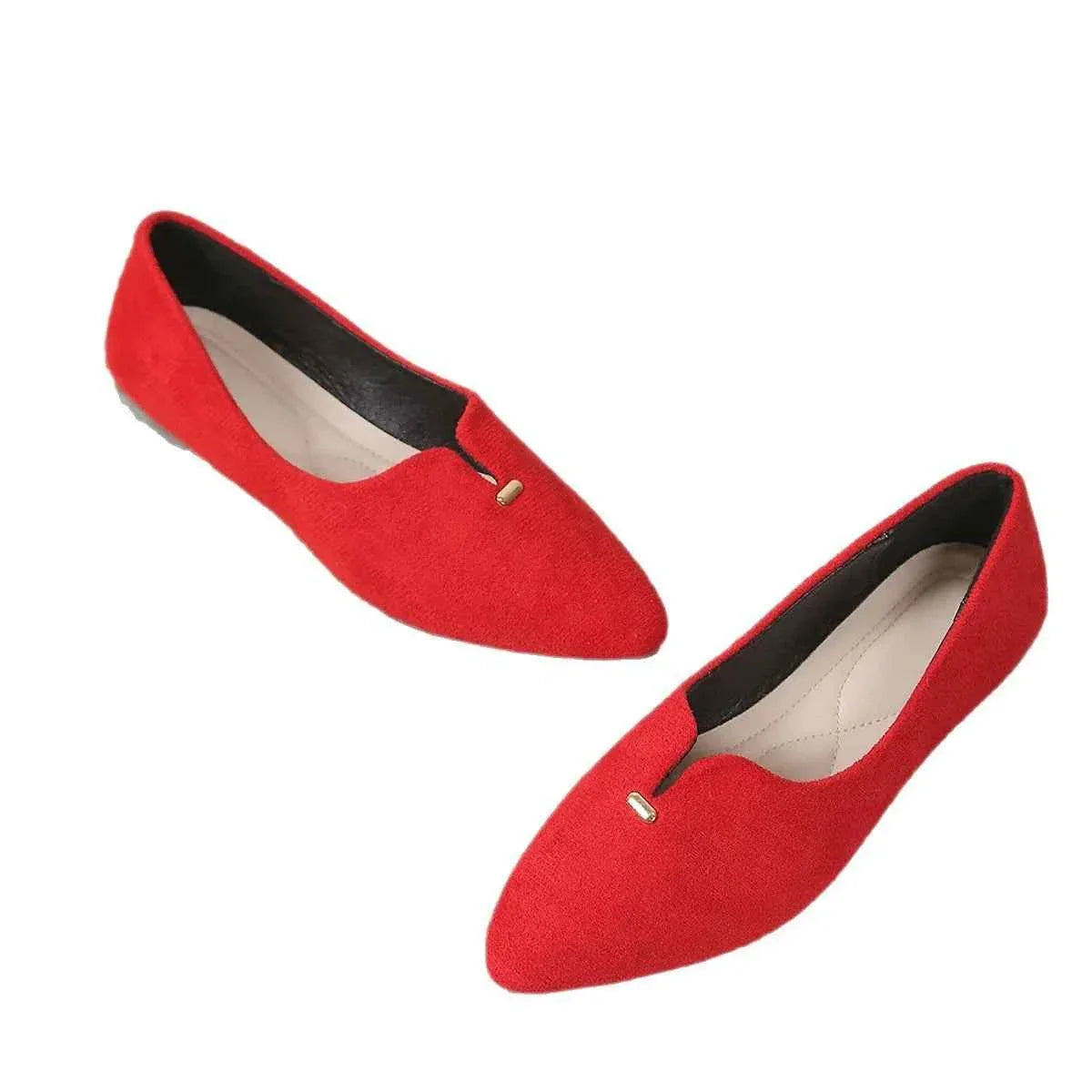 Pointed Toe Flats Slip-Ons for Women.