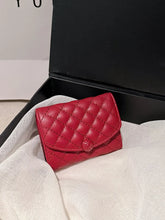 Mini PU Leather Solid Color Wallet.