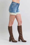 Judy Blue Plus Size High-Waisted Tummy Control Denim Shorts.