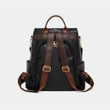 Large PU Leather Backpack Bag.