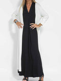 Plus Size V-Neck Sleeveless Maxi Dress with Slit.