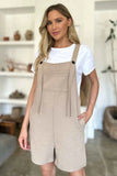 Double Take Full Size Texture Sleeveless Romper.