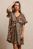 Leopard Print Dress: Mix and Match Short Sleeve Style - EBYNN