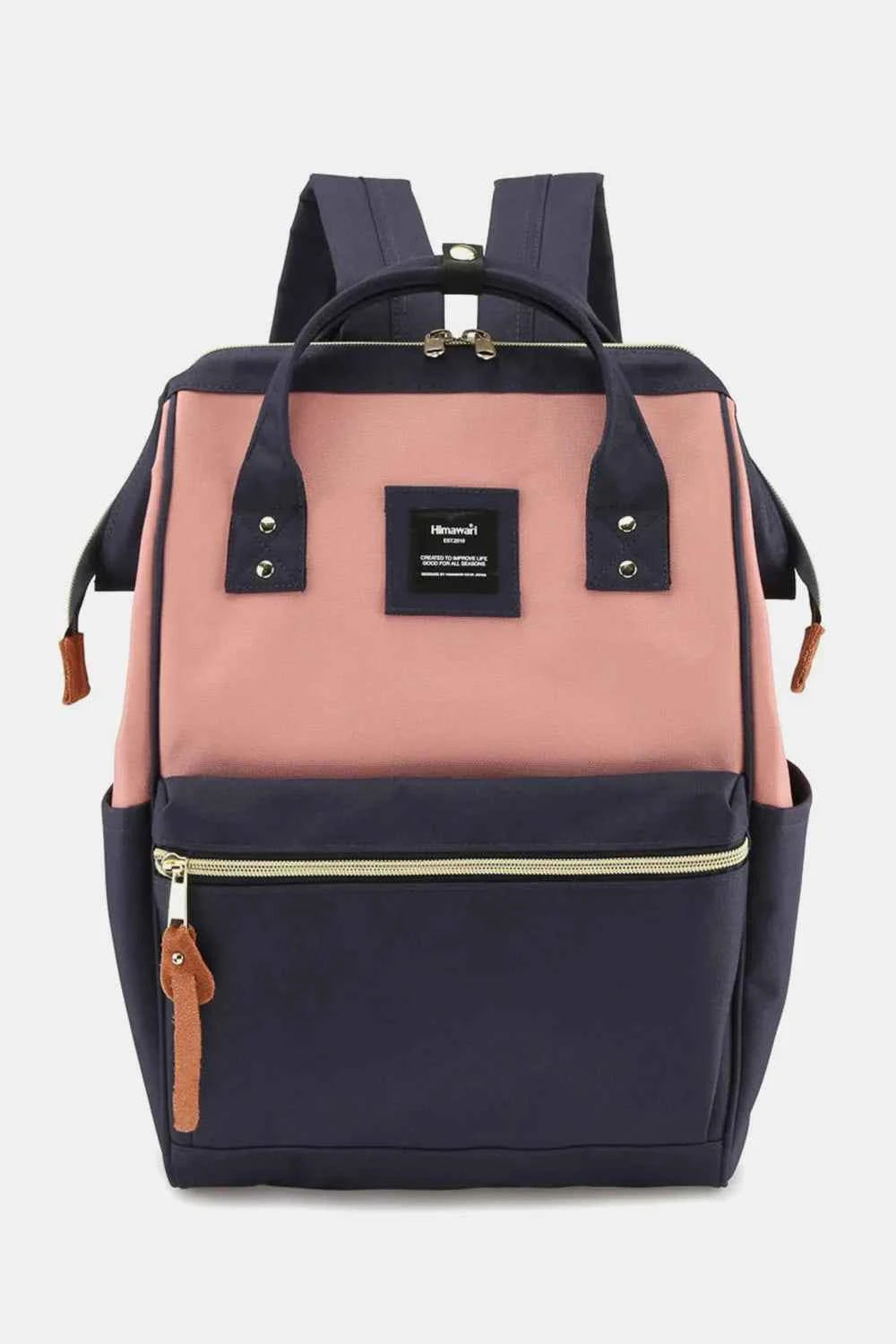 Himawari Waterproof Canvas Backpack with Padded Laptop Compartment.