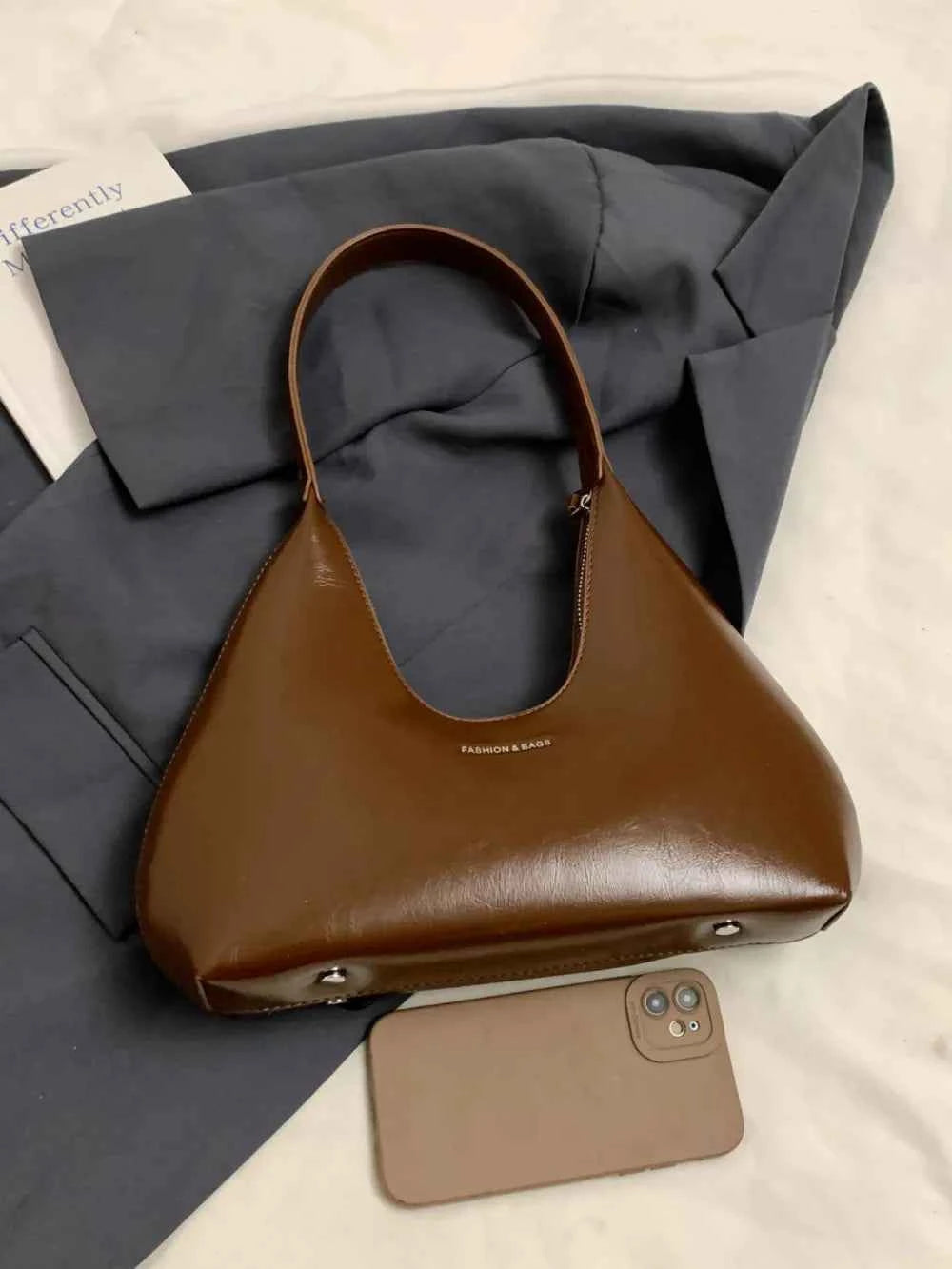 Elegant PU Leather Shoulder Bag.