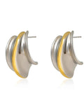 18K Gold-Plated Stainless Steel Chunky Earrings.