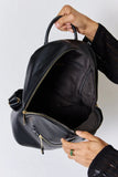 David Jones Stylish PU Leather Backpack.