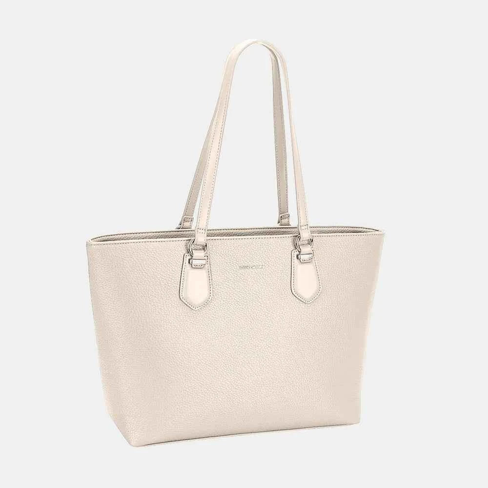 David Jones Medium PU Leather Tote Bag.