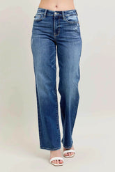 Judy Blue Full Size High Waist 90's Straight Leg Jeans.