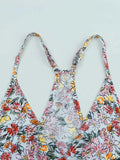 Floral Print Halter Cami Top.