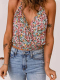 Floral Print Halter Cami Top.
