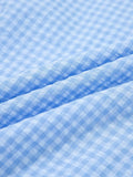 Gingham Puff Sleeve Shirt - Stylish Button-Up for Effortless Chic - EBYNN