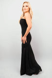 Martha Strapless Tulle Bottom Maxi Dress.