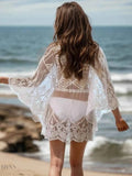 Lace Beach Cover Up - Sheer & Stylish - EBYNN