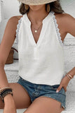 Lace Trim Summer Blouse for Effortless Summer Style - EBYNN