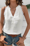 Lace Trim Summer Blouse for Effortless Summer Style - EBYNN