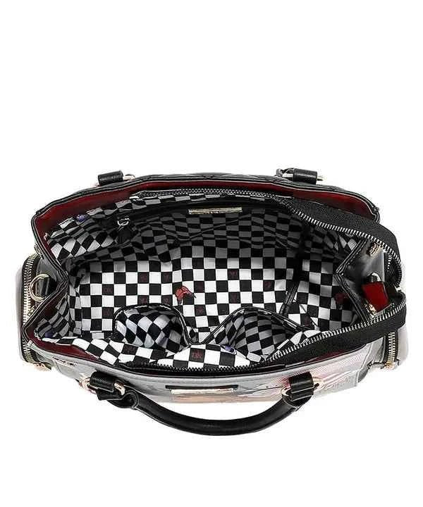 Nicole Lee USA Eco-Leather Handbag with Side Pockets.