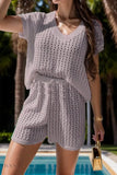 Openwork Cover Up Set - Lightweight Summer Knit - EBYNN