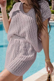Openwork Cover Up Set - Lightweight Summer Knit - EBYNN