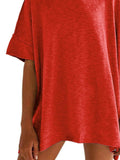 Oversized Round Neck T-Shirt for Ultimate Comfort with Drop-Shoulder Design - EBYNN