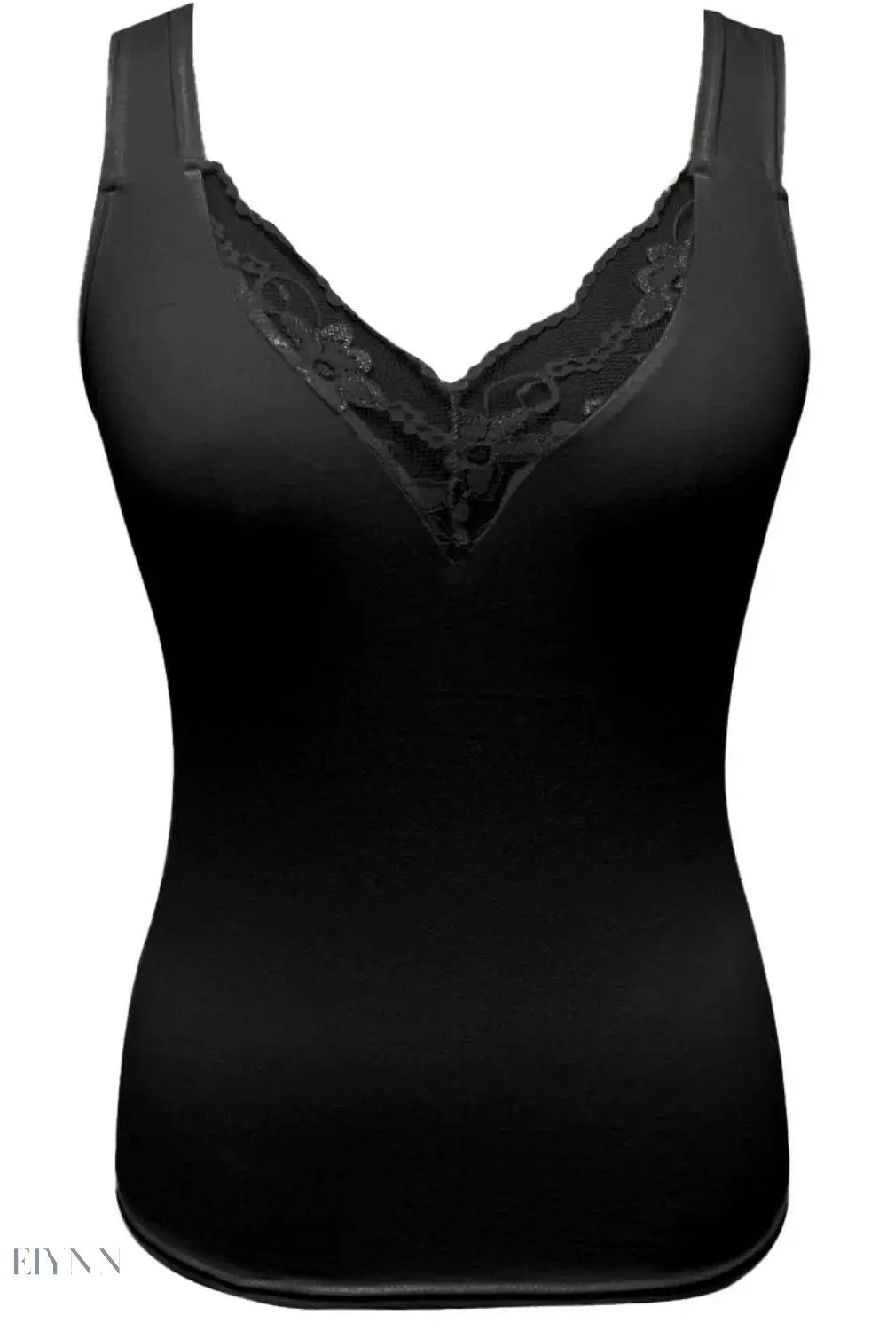Plus Size Lace Tank Top - Elegant V-Neck Design for All Occasions - EBYNN