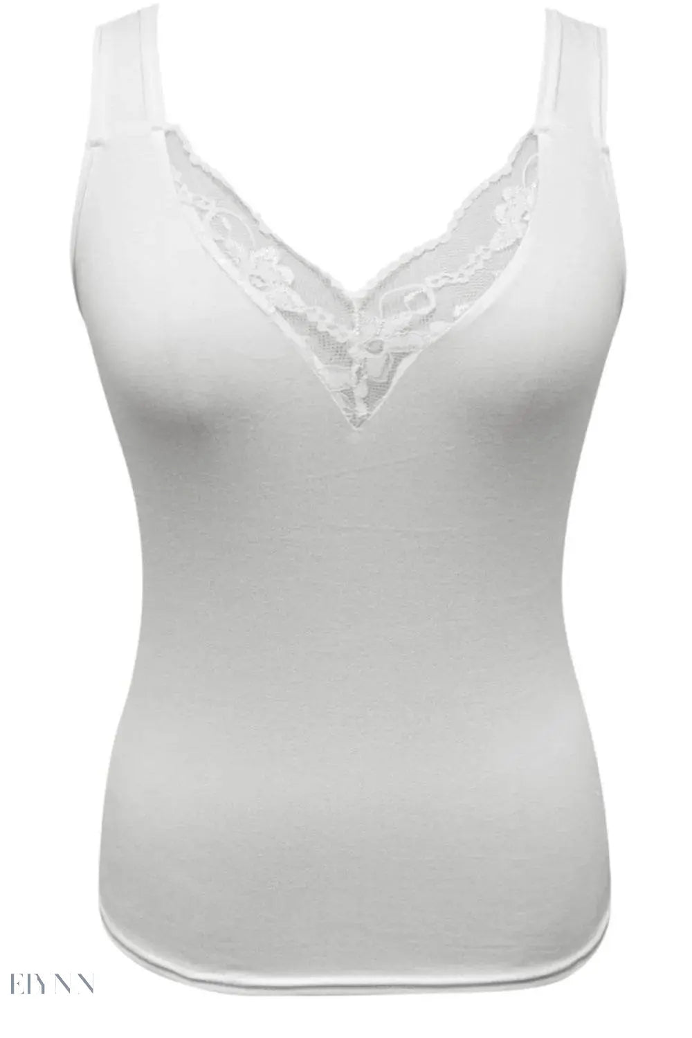 Plus Size Lace Tank Top - Elegant V-Neck Design for All Occasions - EBYNN