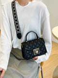 Quilted Adjustable Strap Shoulder Bag.