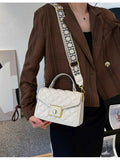 Quilted Adjustable Strap Shoulder Bag.