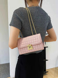 Quilted Chain Shoulder Bag - Stylish & Functional.