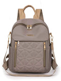 Quilted Oxford Cloth Medium Backpack.
