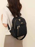 Quilted Oxford Cloth Medium Backpack.