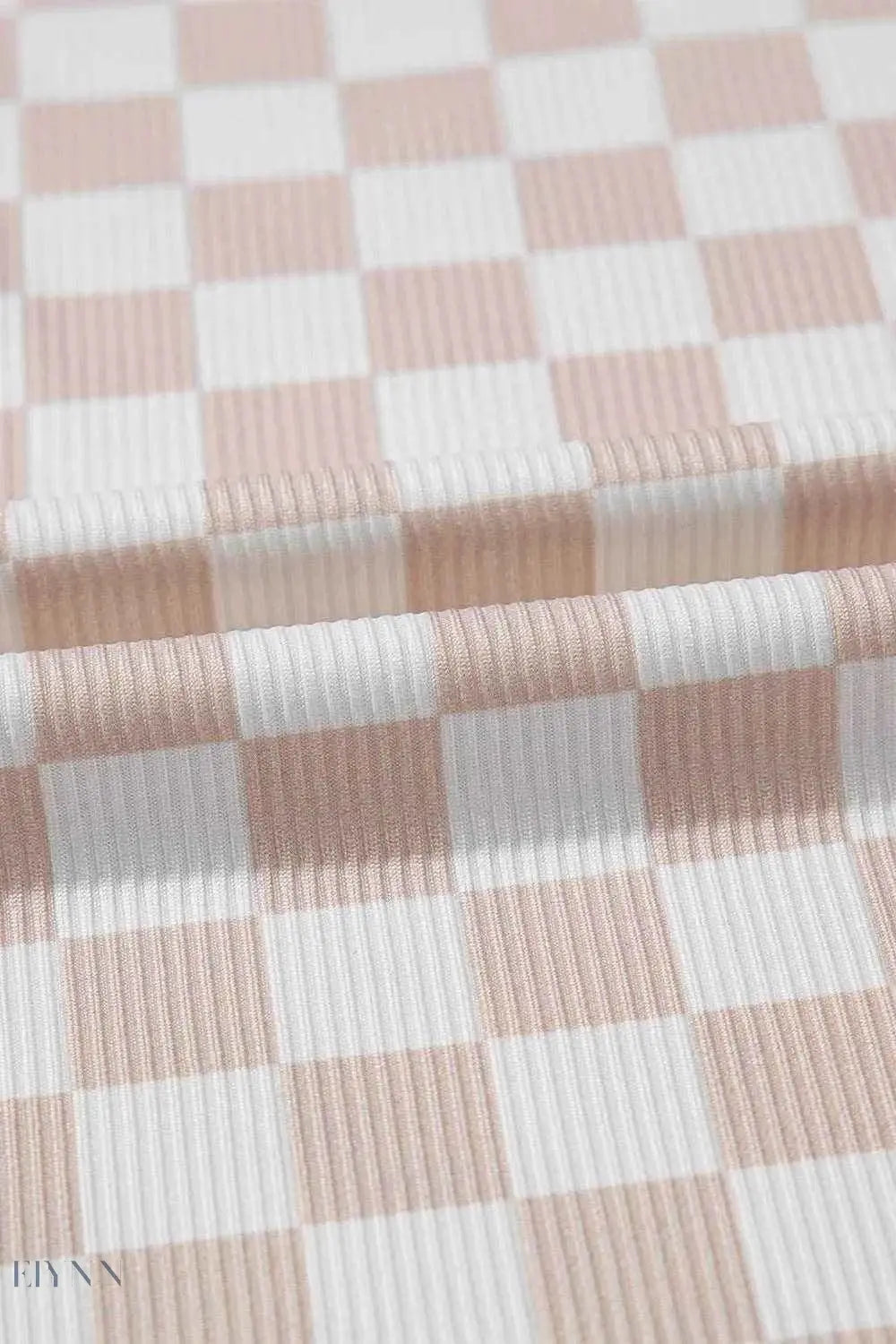 Ribbed Checkered Lounge Set - Ultimate Comfort and Style for Cozy Days - EBYNN