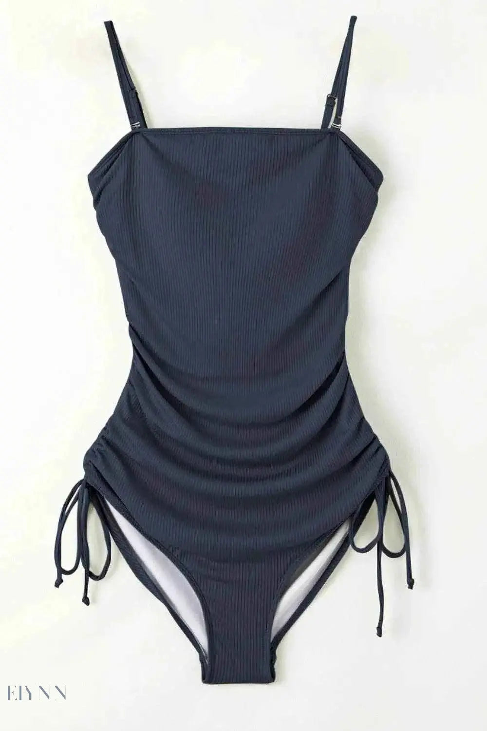 Ribbed Green Cutout Swimsuit - Stylish One Piece for a Chic Summer Look - EBYNN